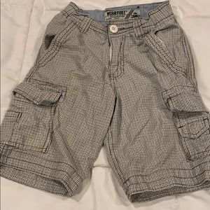 Wear First plaid cargo shorts size 5